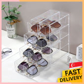 [SG Ready Stock] Sunglasses Storage Box / Acrylic Storage Box / 4 Layer Storage Box Desktop Storage Box/Display Box