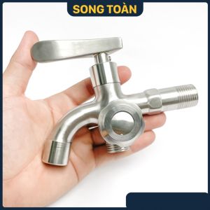 Củ Sen Tắm Inox 304 Sen Tắm Lạnh Inox SUS 304 Ren Ngoài 21