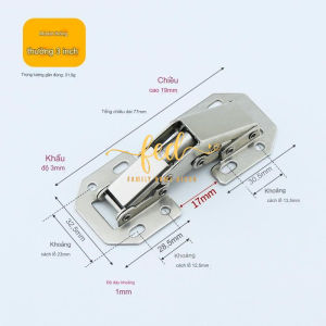 Bản Lề Cửa Tủ Bản Lề Gập Giảm Chấn Bản Lề Thủy Lực Không Cần Khoét Lỗ