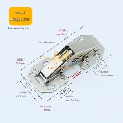 Bản Lề Cửa Tủ Bản Lề Gập Giảm Chấn Bản Lề Thủy Lực Không Cần Khoét Lỗ