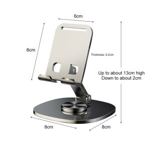360° Rotating Foldable all Metal cellphone stand holder Desktop Live Phone tablet Stand Portable