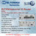 Teltonika RUTX50 Industrial 5G Router LTE Dual-SIM WiFi5 VPN GPS IoT. 