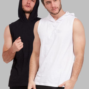 Hoodie Singlet Pria Tanpa Lengan Sleeveless Tank Top Olahraga Gym Lari