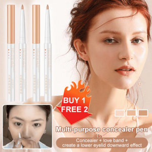 🔥【Ultra-coverage Concealer】Highlighter Shade Concealer Stick Eyebrow Concealer Brow Concealer Brow-to-eye Bag Concealer Tear Trough Dark Circle Concealer