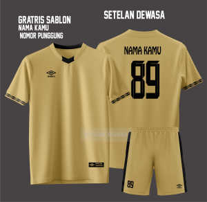 Gratis sablon setalan Jersey Futsal Dewasa cowo cewe/setelan Badminton