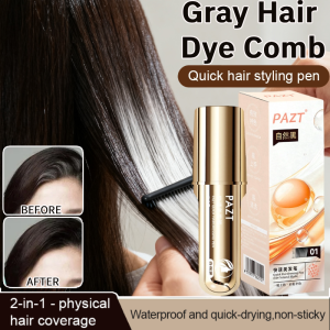 Three Seconds Quick Hairdressing Pen Waterproof And Quick-Drying Gray Hair Dye Comb Disposable Gray Hair Covering Tools