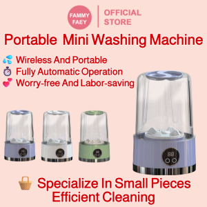 【FAMMY FAEY】Portable Wireless Mini Washing Machine for Small Underwear and Panties Wireless Portable Socks Washing Portable Large Capacity Fully Automatic Laundry无线迷你洗衣机