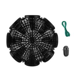 Plastic Eel Fish Crawfish Trap With Baits Ball Pull Rope Outdoor Crabs Loach Catching Basket Lobsters Mesh Trap Cage
