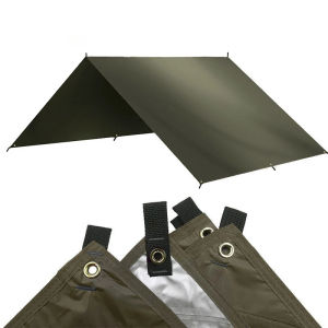Camping Tarp Tourist Awning Shade Waterproof Tent Outdoor Backpacking Tarp Shelter Rain Tarp Beach Sunshade Ultralight Sun Tarp