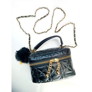 Line Chain Womens Bag Tide Premium Feeling Hundred Handheld Mini Hairball Shoulder Crossbody Bag