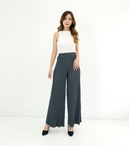 Celana Kulot Plisket Pleated Pants Wanita Highwaist Premium CPLIDI