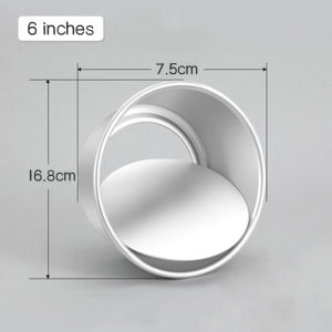 4/6/8 Inch Birthday Cake Mold Shaped Aluminum Alloy Anode Live Bottom Cake Mold Baking Tray Mold Bakeware Cake Tools