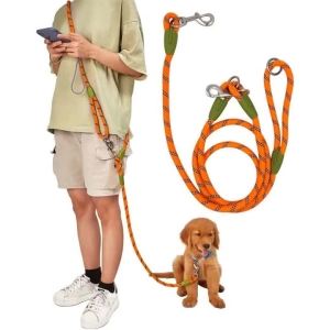 Hands Free Dog Leash 2M Thicken Multifunction Adjustable Reflective Anti-los Dog Rope for Dog Running Walking Training Essential2026