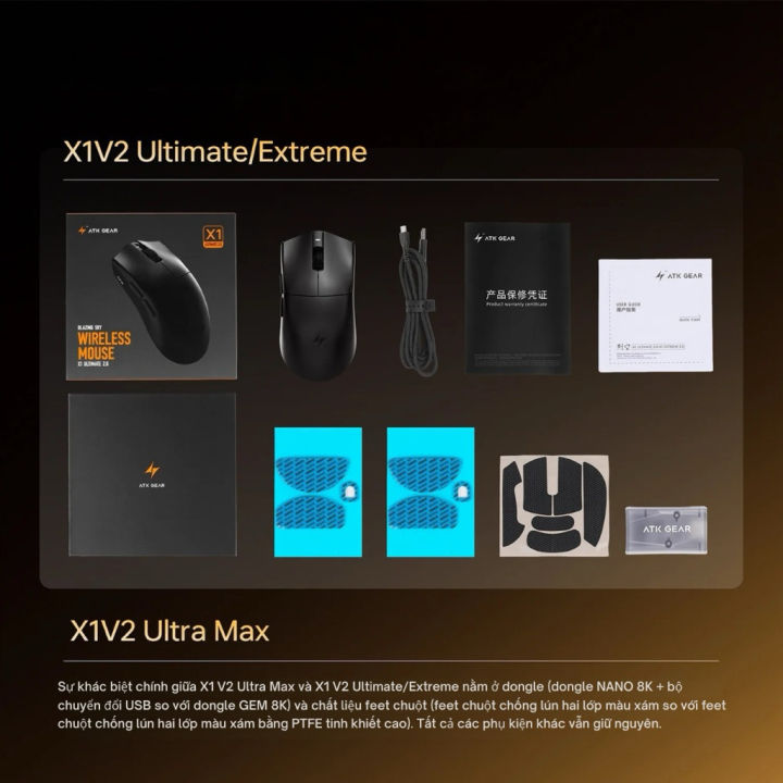 [GIAO NGAY] Chuột Gaming ATK X1 V2 Ultimate | X1 V2 Ultra Max | ATK ...