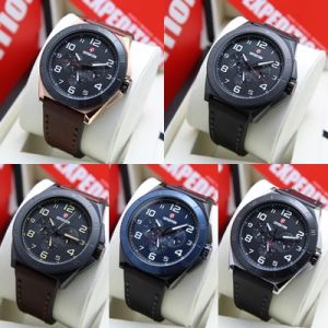 (BISA COD) Jam Tangan Pria Expedition E 6823 E6823 Original Garansi Resmi 1 Tahun - Tali Kulit