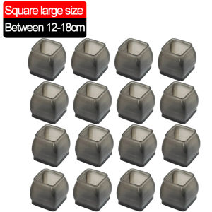 12PCS Universal Silicon Furniture Leg Protection Cover Chair Leg Cap Non-slip Round Floor Protector Pad Stool Table Foot Cover
