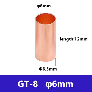 Copper Connecting Pipe GT-1.5 2 4 6mm small copper tube Cable intermediate joint cold pressed Wire crimping terminal electrical wire Quick Docking connector Assortment Kit