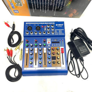 Mixe F4 Pro tích hợp vang sốcó REVERB hỗ trợ bluetooth –USB ghép dàn âm thanh Loa kéo Livestream
