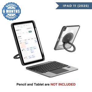 DUX VK Series Wireless Detachable Keyboard Stand Case for iPad Air 11 2025 11 10 Pro Air 4 5 (10.9) with Ring Handle
