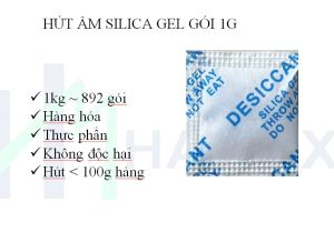 Gói hút ẩm 1kg loại 1g2g3g5g10g20g50g100g200g500g1000g Silica gel - Clay