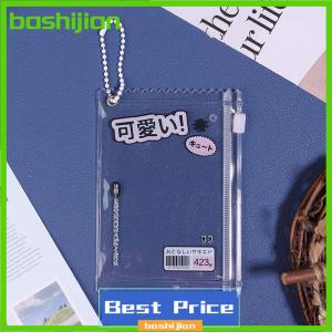 bashijian 1Pc Cute Transparent Candy Bag Props Badge Storage Display Bag Pendant Protective Card Sleeves Holder Bag
