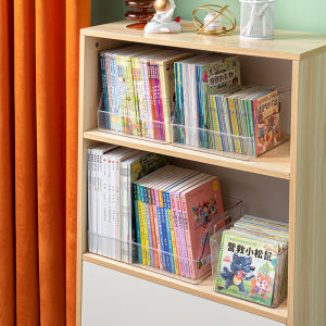 Plastic Food Storage Bins for Kitchen Cabinets Refrigerator Freezer Bookshelf Organizer Bin Clear Pantry Organizer Container with Handles