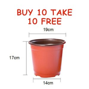 【Buy 10 take 10】 Plastic Flower Pot Seedlings Soft Nursery durable Seedling Premium Flower Pots