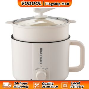 【Fast delivery】 Stylish 1.8L Electric Multi Cooker with Non-Stick Inner for Versatile Kitchen Use for Noodles Soup and Porridge