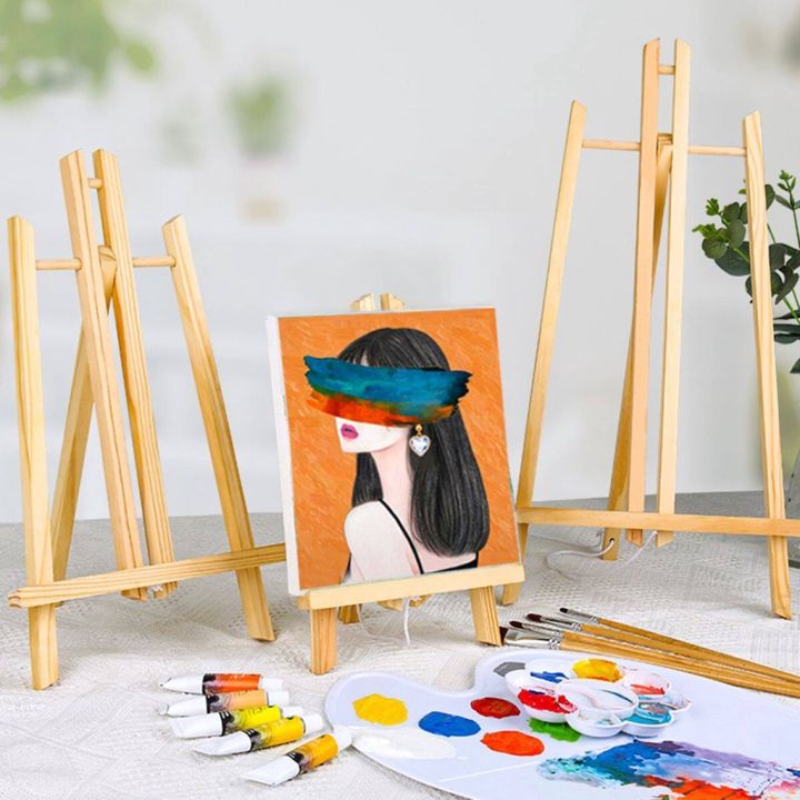 Wooden Frame Easel Painting Canvas Holder Painting Stand Card