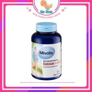 Canxi và vitamin D3 Mivolis Calcium D3 của Đức cho người lớn từ 18 tuổi hỗ trợ xương khớp 300 viên