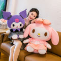 NIKO Big Size Kuromi Stuffed Toy 38cm Sanrio Cute Cartoon Plush Doll Toys For Kids Girls Gifts. 