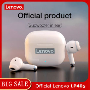 Original Lenovo LP40s Bluetooth headset BT5.1 low latency true wireless earbuds control touch headset long standby dual microphone compatible with ios Android