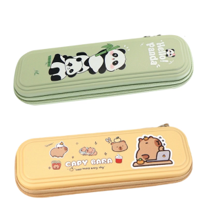 Large Capacity Pencil Organizers Lovely Capibala Pen Bag Cartoon Panda Pencil Case School Office Supplies