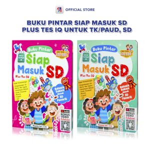 Buku Anak TK PAUD / Buku Pintar Siap Masuk SD Plus Tes IQ ( Kurikulum Merdeka ) / Giri Utama SIDOARJO - RMR