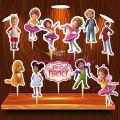 Fancy Nancy Cupcake Toppers (12 pcs). 