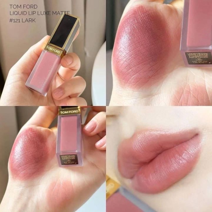 Tom Ford Liquid Lip Luxe Matte 6ml # 121 Lark ชมพูน้ำตาลตุ่นๆ สวยจริต ...