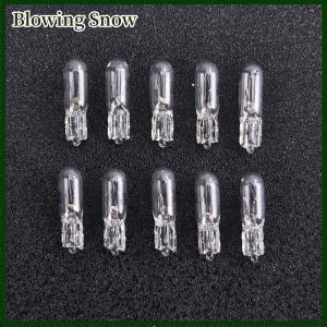 Blowing 10pcs 12V 1.2W T5หลอดไฟกระจกแดชบอร์ดแผงหน้าปัดเบรคหลอดไฟ