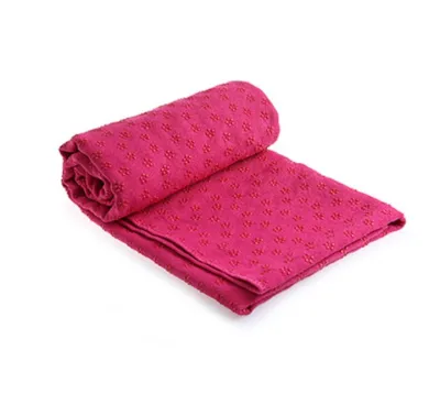 【SHIP IN 12 HOURS 】 Yoga Towel Mat Anti Slip with Free net Nylon Bag sg ready stock