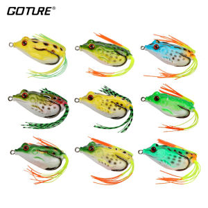 Goture 9pcs/set Frog Fishing Lure Topwater Soft Silicone Artificial Bait for Snakehead Fishing Wobblers Pesca Isca