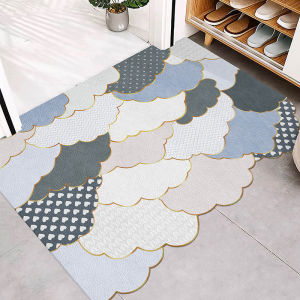 Keset Karpet Lantai Aesthetic Bahan Kulit dan Anti Kusut /Karpet Kamar Tidur/Karpet Ruang Tamu/Keset Dapur Panjang Anti Slip/Keset Kamar Mandi/Keset Kaki/Keset Kamar Tidur/Keset Anti Slip/Keset Pintu Masuk/Keset Anti Kotor/Keset Lantai Kulit Custom - P09