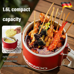 Mini Dormitory Electric Cooker Foldable Handle Multifunctional Electric Cooker Fast Heating Electric Cooking Pot Household Non Stick Hot Pot Frying Pan