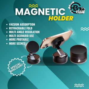 🔥[2025 PRO] Magnetic Phone Holder Car & Home - Ultra Strong N52 Magnet (3X Power) + Vacuum Suction - 360° Rotation - Fits iPhone 15/Samsung S23/Huawei - No Drop Guarantee!🚗💥