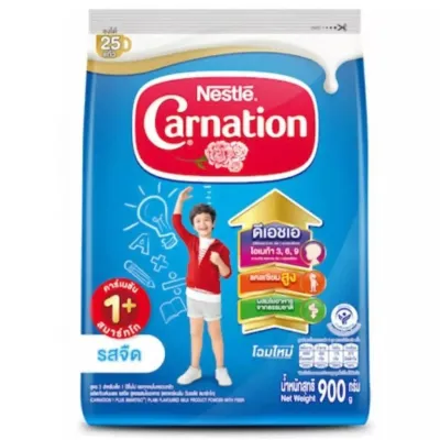 นมผงคาร์เนชั่น 1+ 3+ จืดวานิลลาน้ำผึ้ง ขนาด 500g-850g