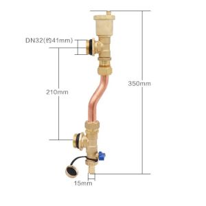 btnx Automatic drainage and sewage valve floor heating water distributor hydraulic balance pressure differential bypass 2Z5B1