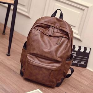 Tas Ransel Kulit Pria Tas Punggung Pria keren kekinian Backpack cowok terbaru Kulit pu import premium Tas Gendong Sekolah Kerja Kuliah Laki laki