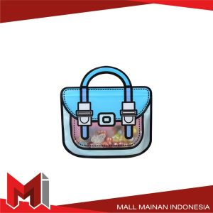 MallMainan-C1094 Plastik Bingkisan Ziplock Motif Tas Ransel /Goodie Bag Birthday 3D Plastik Souvenir