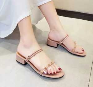 Sandal High Heels Wanita Jala Terbaru 2024 Sendal Hak Tahu 5 Cm