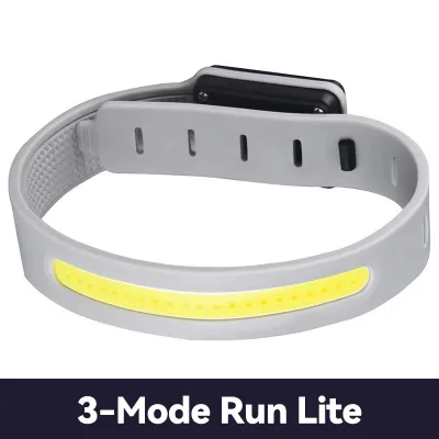 VOVOVA LED Running Light Armband USB-C Rechargeable Waterproof Safety Wristband for Night Jogging Cycling Adjustable Reflective Arm Leg Band