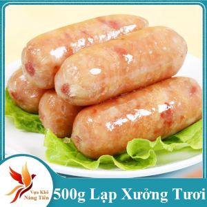 1kg Lạp Xưởng Tươi Siêu Nạc Thơm Béo Thịt Đỏ Tự Nhiên Nướng Chiên Không Màu Thực Phẩm - VỰA KHÔ NÀNG TIÊN
