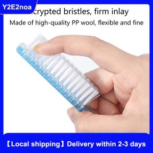 【Local shipping】 Cleaning Nail Brushes Transparent Long Handle Soft Remove Dust Nail Brushes Multifunctional Five Color Manicure Pedicure Tools